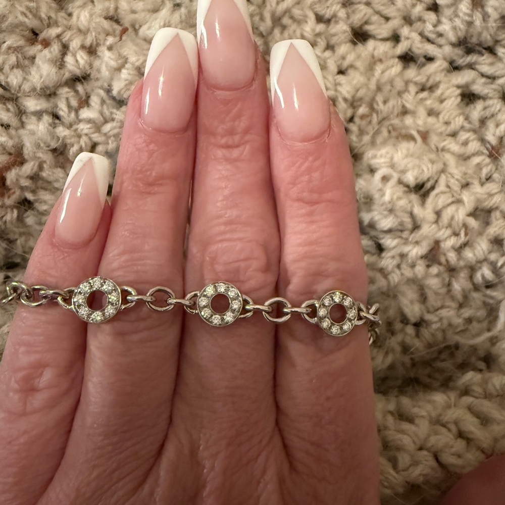 14k Gold & Diamond Bracelet 7”/11.6g